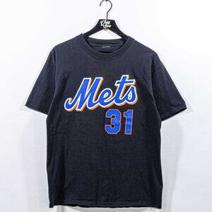 New York Mets Mike Piazza 31 T-Shirt Large Y2K Streetwear MLB Baseball